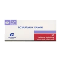 Лозартан-Н Канон таб п.п.о. 25мг 100мг N30