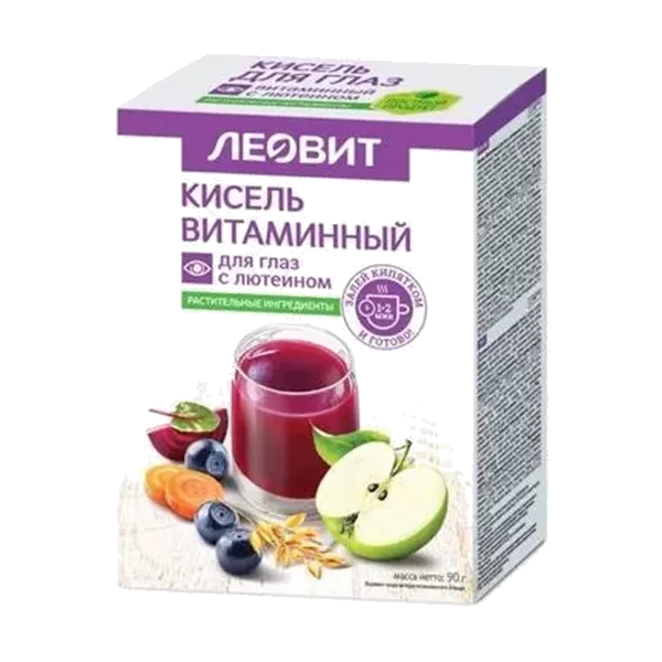 Кисель ЛЕОВИТ ВИТАМИННЫЙ для глаз с лютеином 18г N5