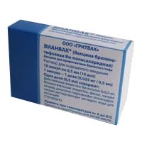 Вианвак (Вакцина брюшнотифозная Ви-полисахаридная) р-р для п/к вв 0,5мл/доза 0,5мл N10
