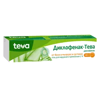 Диклофенак-Тева гель д/наружн пр 1% 40г N1