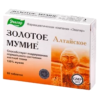 ЗОЛОТОЕ Алтайское МУМИЕ ЭВАЛАР таблетки 0,2г N60