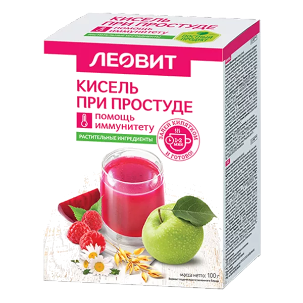 Кисель ЛЕОВИТ ПРИ ПРОСТУДЕ 20г N5