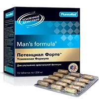 Mans formula Потенциал форте усиленная формула таблетки 1200мг N15