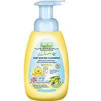 BabyLine Детское Средство для купания и Шампунь Nature с маслом оливы 0+ 260мл