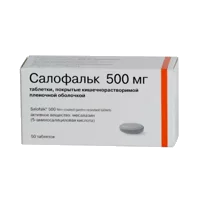 Салофальк таб п. кишечнораств п.о. 500мг N50
