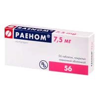 Раеном таб п.п.о. 7,5мг N56