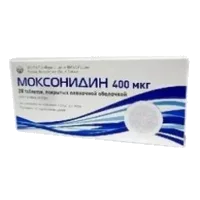 Моксонидин таб п.п.о. 400мкг N28