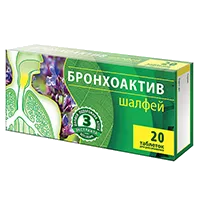 Шалфей БРОНХОАКТИВ Vitamir ВИТАМИР таблетки д/рассас 960мг N20