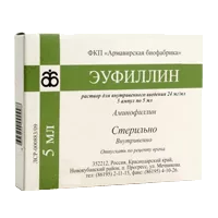 Эуфиллин р-р для в/в вв 2,4% 5мл N5