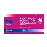Розистарк таб п.п.о. 20мг N56