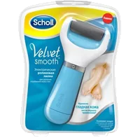 Scholl Пилка электрическая роликовая Velvet Smooth для огрубевшей кожи стоп цв жёлтый