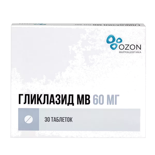 Гликлазид МВ таб модиф высв 60мг N30