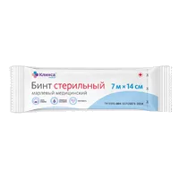 Бинт марлевый стер Клинса мед 7м х 14см