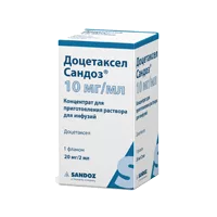 Доцетаксел Сандоз конц д/р-ра д/инф 1% 2мл N1
