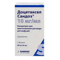 Доцетаксел Сандоз конц д/р-ра д/инф 1% 8мл N1