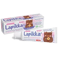 Зубная паста Lapikka baby Бонни - мишутка первозубик Бережный уход с кальцием и календулой д/самых маленьких 0+ 45г