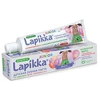 Зубная паста Lapikka Junior Филипп – клубничный лось Клубничный мусс с кальцием и микроэлементами детская 7+ 74г