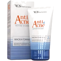 RCS Маска-гоммаж 2в1 AntiAcne д/жирн и проблемн кожи лица склонной к акне 150мл