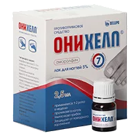 ОНИХЕЛП лак д/ногтей 5% 2,5мл N1