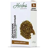Донник лекарственный трава Herbes Живой источник чайный напиток 50г N1