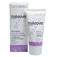 MAKEOVER Anti-Aging Крем для лица универсальный с гиалуроновой кислотой и пептидами 50мл