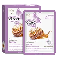 DIZAO Natural Гиалуроновая маска для лица шеи век Улитка N5