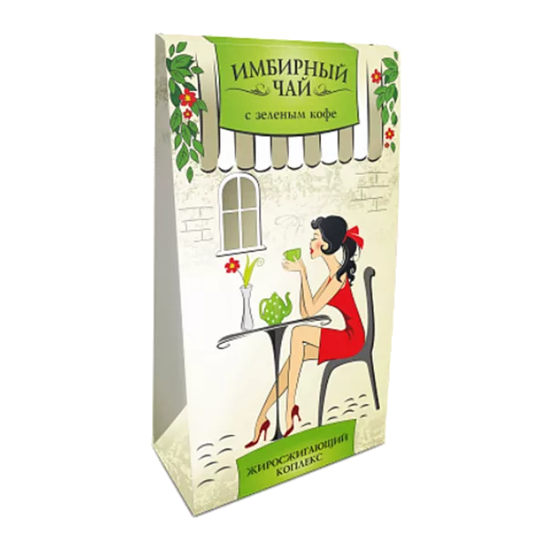 ИМБИРНЫЙ ЧАЙ Green SIDE с зеленым кофе 1,5г N20