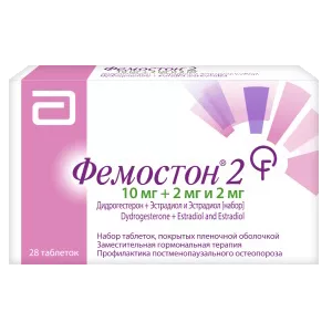 Фемостон 2 10мг+2мг и 2мг таб п.п.о. N28