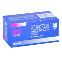 Розистарк таб п.п.о. 40мг N56