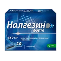 Налгезин форте таб п.п.о. 550мг N20