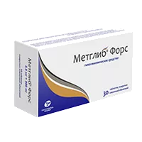 Метглиб Форс таб п.п.о. 2,5мг 500мг N30