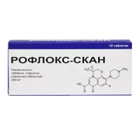 Рофлокс-Скан таб п.п.о. 250мг N10