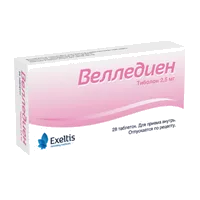 Велледиен таб 2,5мг N28