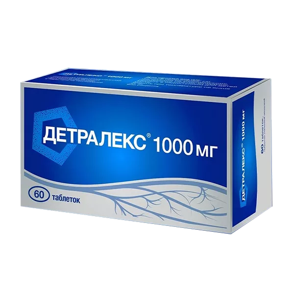 Детралекс таб п.п.о. 1000мг N60
