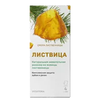 ЛИСТВИЦА натуральная жевательная резинка из живицы лиственницы 0,8г N4