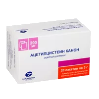 Ацетилцистеин Канон гран д/р-ра д/внут пр 200мг 3г N20