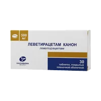Леветирацетам Канон таб п.п.о. 500мг N60
