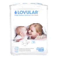 Подгузники детские LOVULAR Hot Wind нежные р.M (5-10кг) N64