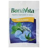 BONA VITA Карамель леденцовая на травах с витамином С ЭВКАЛИПТ 5,3г 60г N1