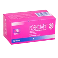 Розистарк таб п.п.о. 20мг N70