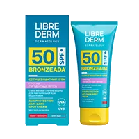 LIBREDERM Крем солнцезащитный Bronzeada SPF50 против пигментных пятен для лица/тела 50мл