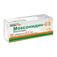 Моксонидин-СЗ таб п.п.о. 0,3мг N28