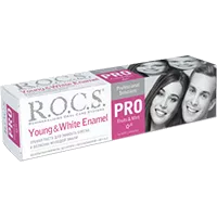 Зубная паста ROCS PRO Young&White Enamel д/эфф блеска и белизны молодой эмали 135г