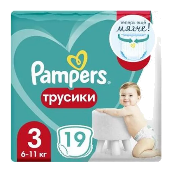 Подгузники детские Pampers Pants 3 трусики д/девочек и мальчиков N19