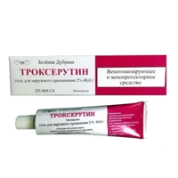Троксерутин ЗД гель д/наружн пр 2% 40г N1