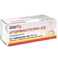 Аторвастатин-СЗ таб п.п.о. 40мг N60