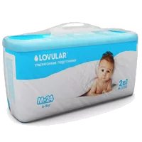 Подгузники детские LOVULAR ультратонкие р.M (6-9кг) N24