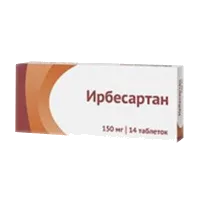 Ирбесартан таб п.п.о. 150мг N14