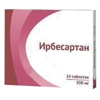 Ирбесартан таб п.п.о. 300мг N14