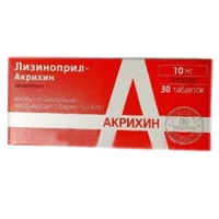Лизиноприл-Акрихин таб 10мг N30